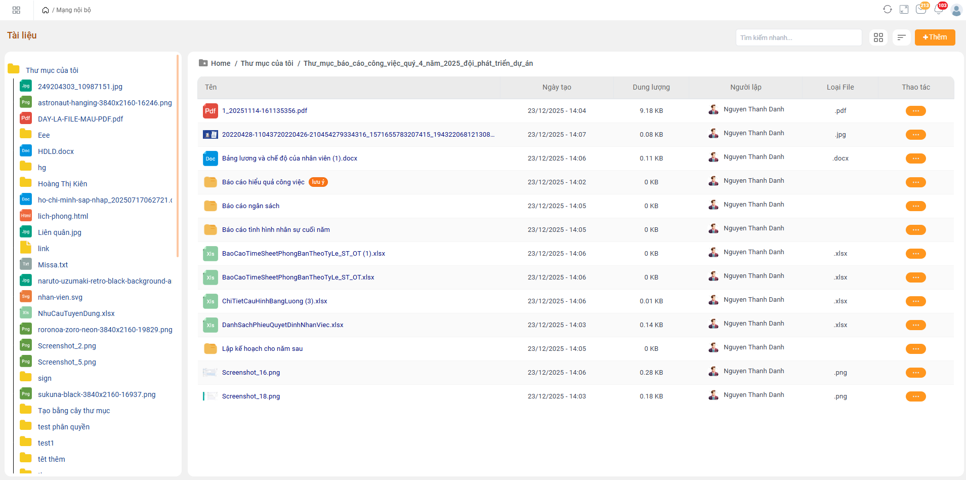 Lưu trữ & tổ chức tài liệu tập trung