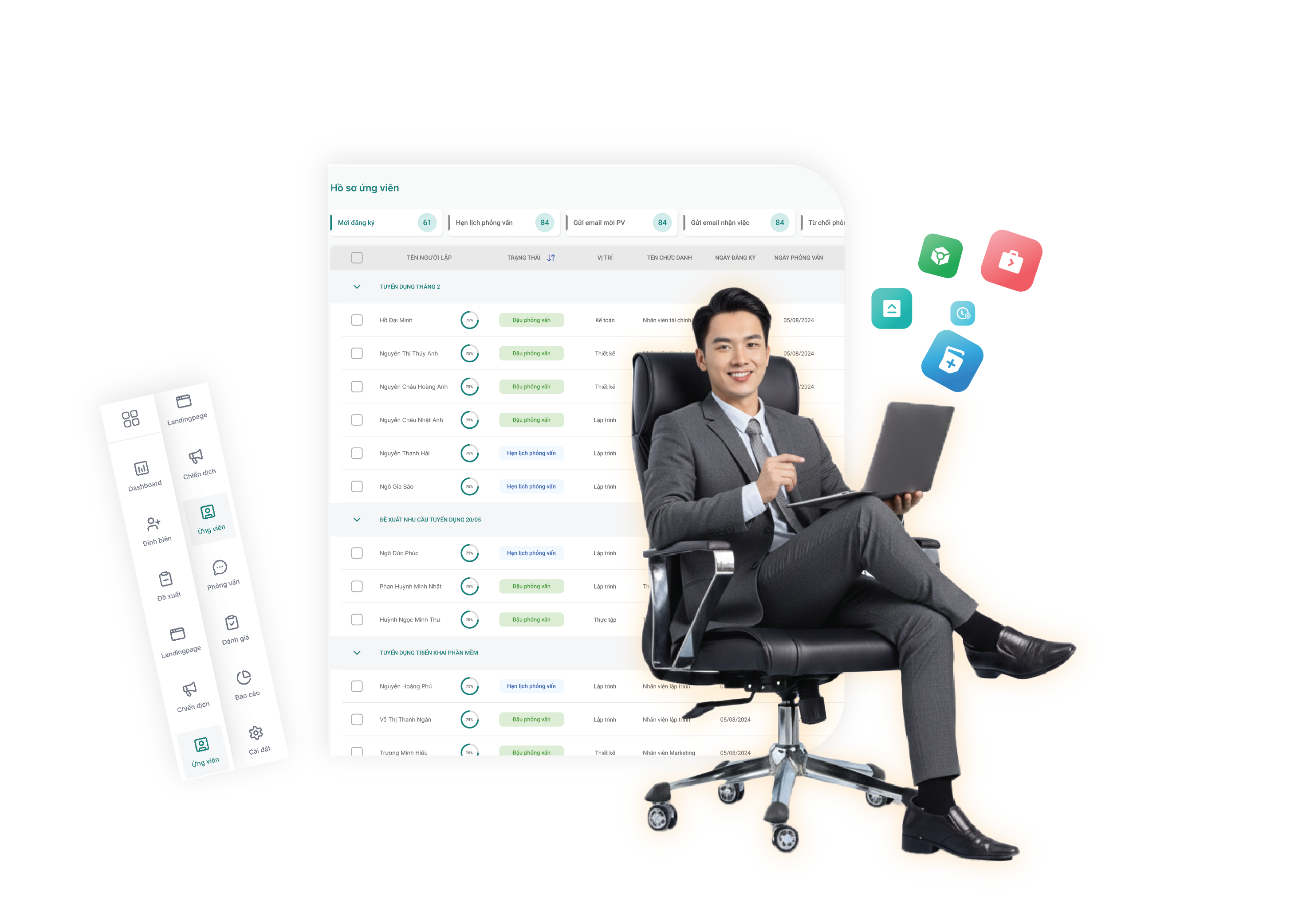 xFlow ứng dụng vào quản lý Tuyển Dụng cho doanh nghiệp