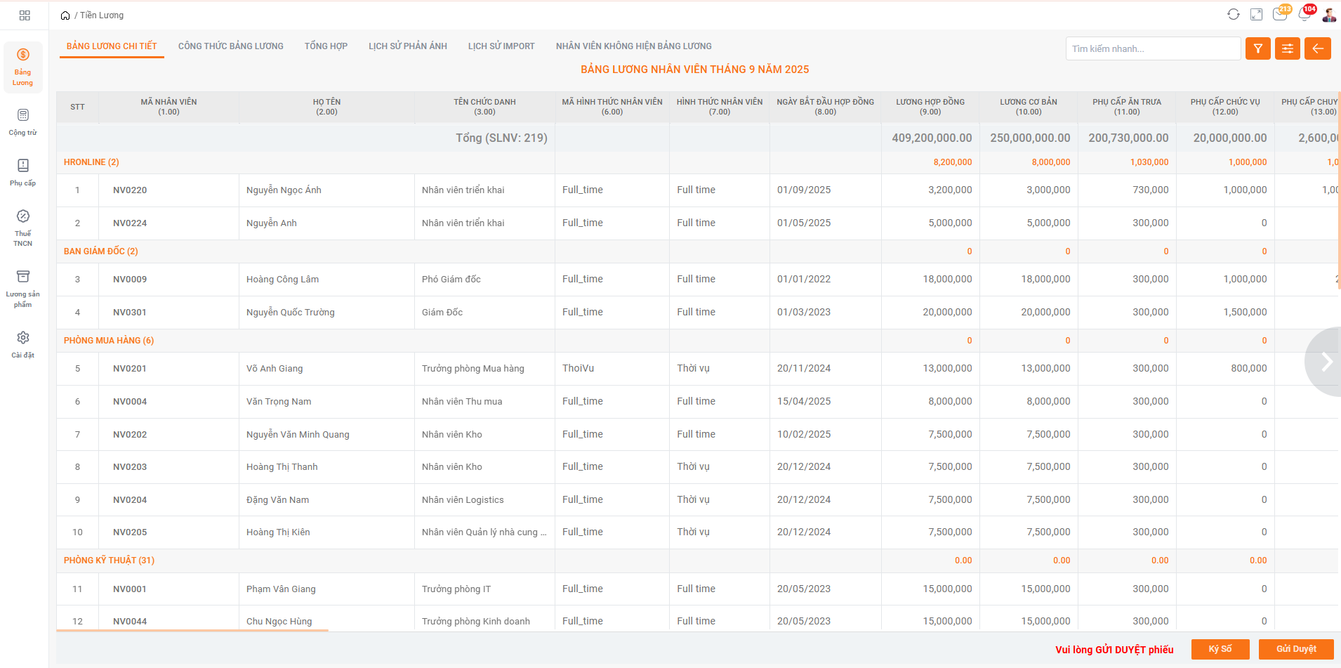 Quản lý bảng lương tập trung với xFlow